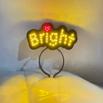 ที่คาดผม ตัวหนังสือ led